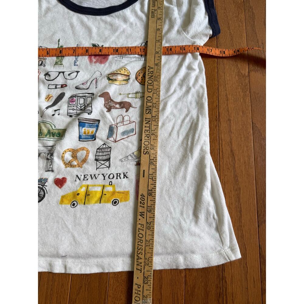 J. Crew | New York Graphic T-Shirt Preppy Summer Casual Cotton NYC Size Small - Picture 7 of 7